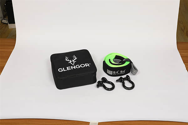 3'' Recovery Vehicle Car Tow Straps Custom High Visibility Industrial Grade Webbing